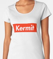 Kermit as Supreme Logo Women's Premium T-Shirt