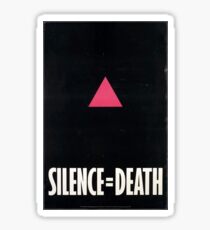 Silence=Death Fight Aids Sticker
