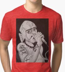 GG ALLIN Scum Art Tri-blend T-Shirt