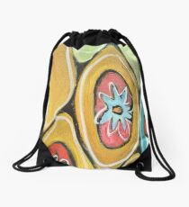 Fleur-cercle Drawstring Bag