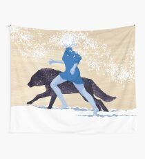 Running with the Wolves Wall Tapestry