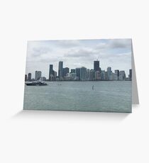 Miami Skyline Greeting Card