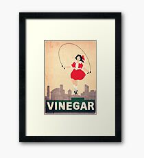 Skipping Girl Vinegar Framed Print