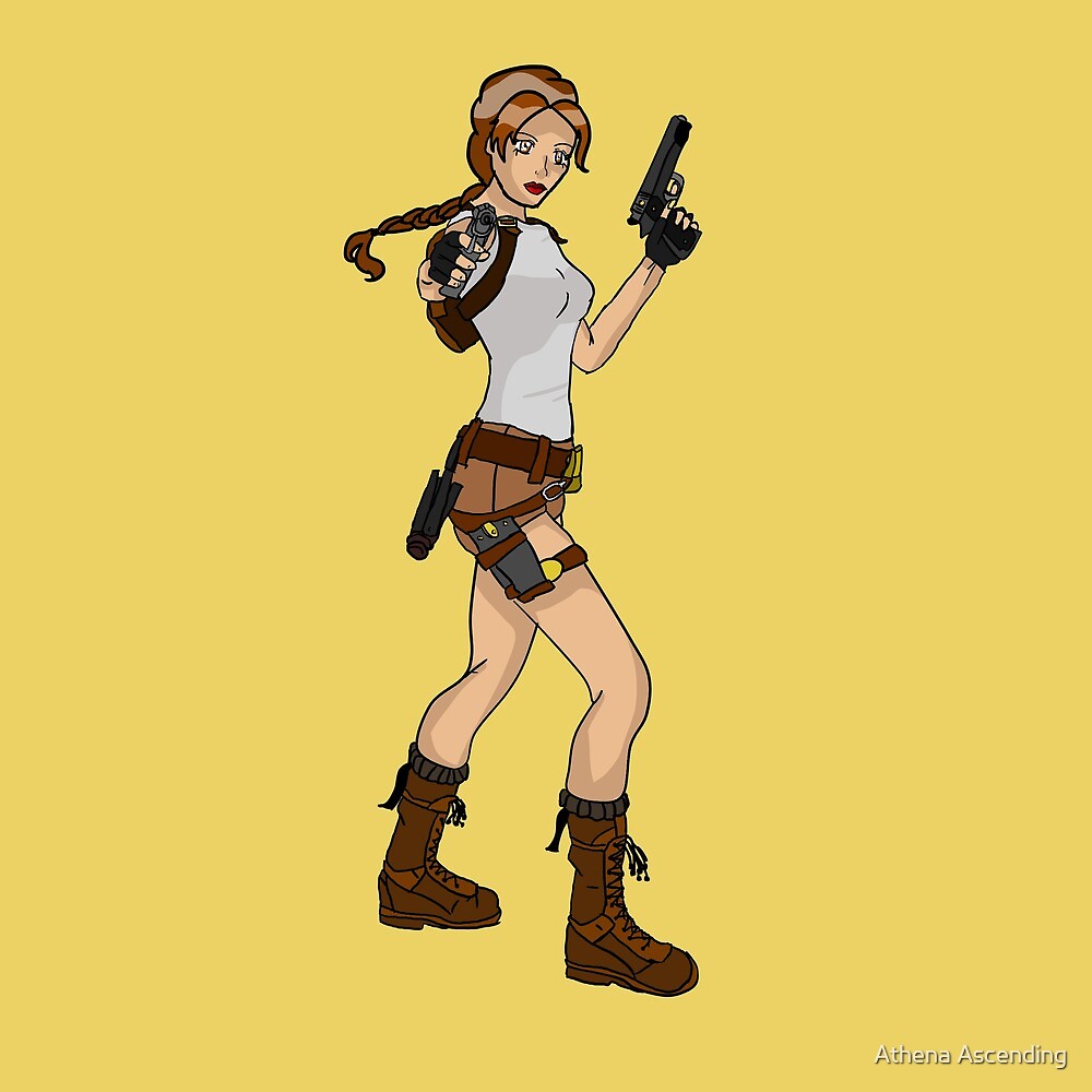 "Lara Croft Draw" von Trainer Jax | Redbubble