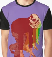 Racing Rainbow Skeletons Graphic T-Shirt
