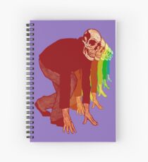 Racing Rainbow Skeletons Spiral Notebook