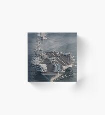 USS Carl Vinson and USS Bunker Hill transit the Strait of Malacca. Acrylic Block