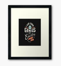 Genius Framed Print