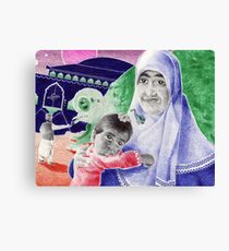 Bic Ball Point Pen Drawing: Compassion on a Pakistani Galactic Scale Canvas Print