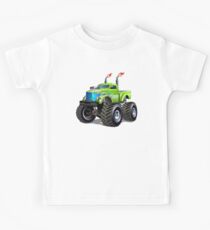 Cartoon Monster Truck Kids Tee