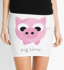 Missing you pig time Mini Skirt