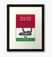 My F1 HUNGARORING Race Track Minimal Poster Framed Print