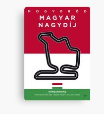 My F1 HUNGARORING Race Track Minimal Poster Canvas Print