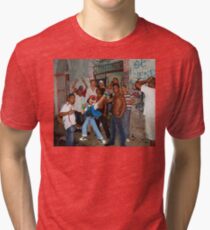 It's a pokemon world. Tri-blend T-Shirt