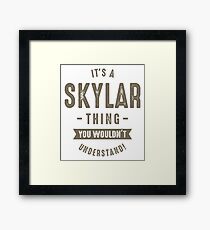Skyler Thing Framed Print