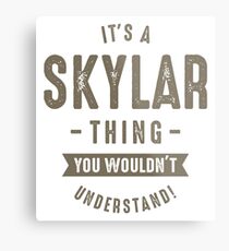 Skyler Thing Metal Print