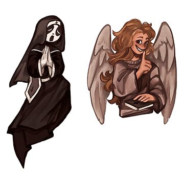 Tiny Alternates - Preacher and Gabriel Sticker for Sale by