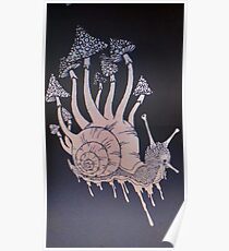 Trippy snail Poster