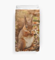Little Tame Red Squirrel Duvet Cover