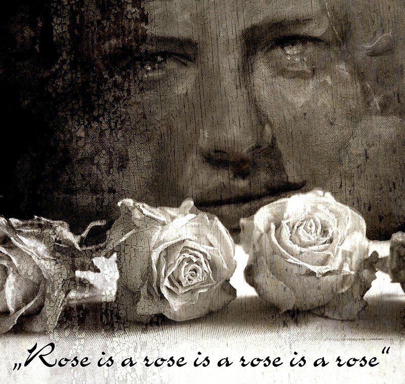 "ROSE quote vintage" by ARTito Redbubble