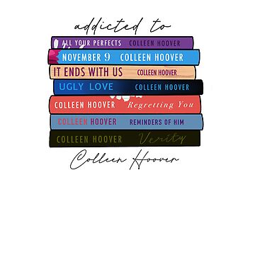 Colleen Hoover Book Spine Art Print COHO Book Cover Art Book