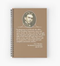 H. L. Mencken's Greatest Quote Spiral Notebook
