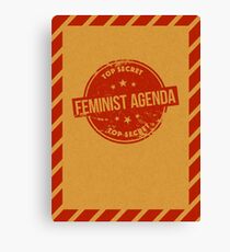 Feminist Agenda Canvas Print