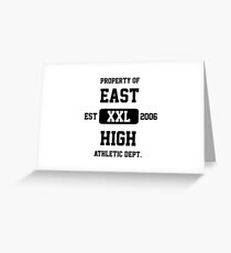 Property of East High-High School Musical Athletic Dept. Greeting Card