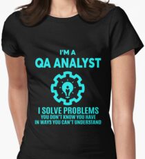 QA ANALYST - NICE DESIGN 2017 Women's Fitted T-Shirt