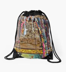 Rosaries at El Sanctuario de Chimayo Drawstring Bag
