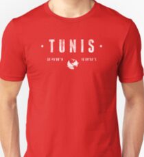 Tunis geographic coordinates Slim Fit T-Shirt