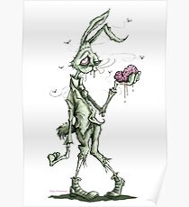 Bugs Zombunny (green) Poster