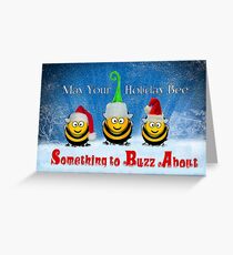 Honey Bee Christmas Greeting Card