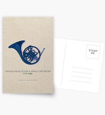 I would have stolen a whole orchestra for you Postcards