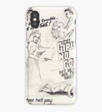 Graphic Novel Art: The Girl's No Good! iPhone Case/Skin