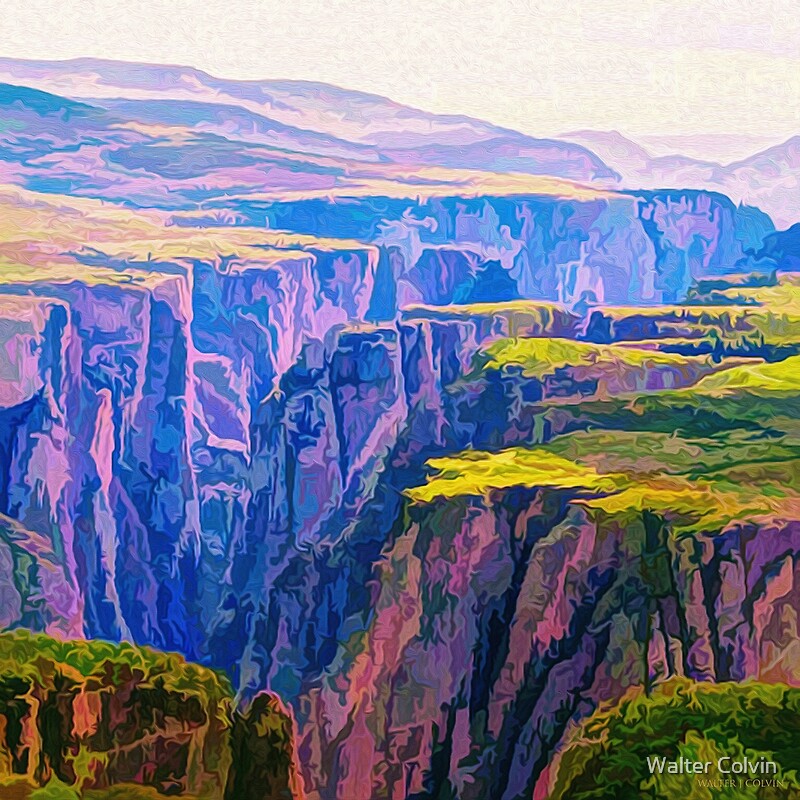 "Black Canyon Gunnison National Park Art" by Walter Colvin Redbubble