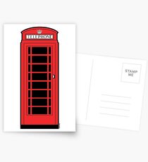 British Red Phone Box Postcards