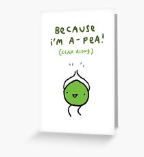 Happy Pea Greeting Card