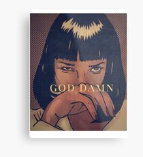Pulp Fiction - Mia Wallace Metallbild