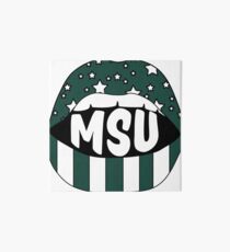 MSU Lips Art Board