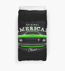 Ford Mustang Classic Muscle Car Grün Bettbezug