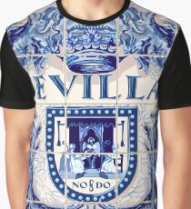 Spain Seville Azulejo Azulejos Tiles Graphic T-Shirt