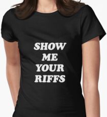Sleater-Kinney // SHOW ME YOUR RIFFS Women's Fitted T-Shirt