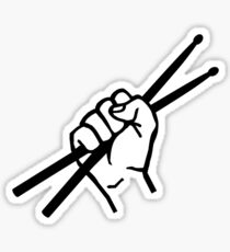 Drummer drumsticks Sticker