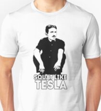 Tesla Squating Unisex T-Shirt