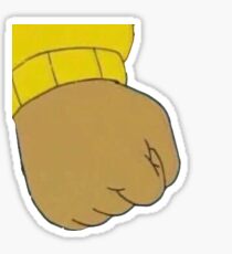 Arthur Fist Sticker Sticker
