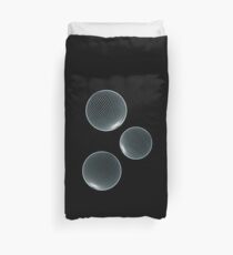 Geometric Neon Space Bubbles Duvet Cover