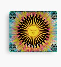 Psychedelic Sun Star Canvas Print