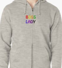 Boss Lady Hoodie mit Reißverschluss