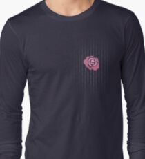 McGregor Mayweather LA Presser - Pink Rose Fuck You Pinstripe Long Sleeve T-Shirt